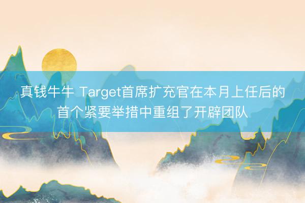 真钱牛牛 Target首席扩充官在本月上任后的首个紧要举措中重组了开辟团队