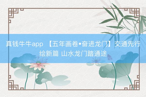真钱牛牛app 【五年画卷•奋进龙门】交通先行绘新篇 山水龙门踏通途
