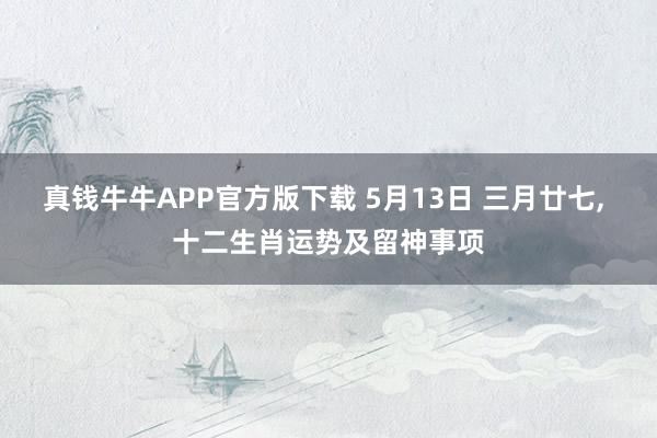 真钱牛牛APP官方版下载 5月13日 三月廿七, 十二生肖运势及留神事项
