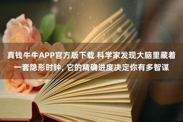 真钱牛牛APP官方版下载 科学家发现大脑里藏着一套隐形时钟, 它的精确进度决定你有多智谋