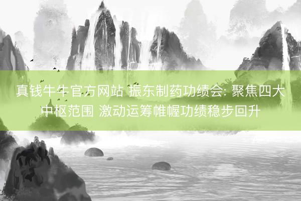 真钱牛牛官方网站 振东制药功绩会: 聚焦四大中枢范围 激动运筹帷幄功绩稳步回升