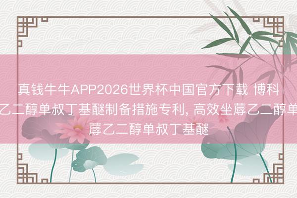 真钱牛牛APP2026世界杯中国官方下载 博科环保央求乙二醇单叔丁基醚制备措施专利, 高效坐蓐乙二醇单叔丁基醚