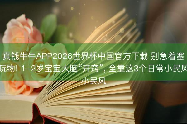 真钱牛牛APP2026世界杯中国官方下载 别急着塞玩物! 1-2岁宝宝大脑“开窍”, 全靠这3个日常小民风